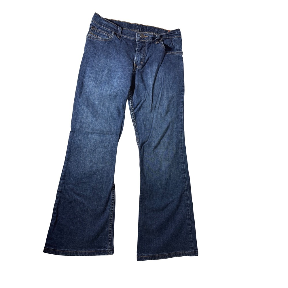 Wrangler Husky Boys Jeans Size‎ 12 Medium Wash Bootcut Adjustable Waist